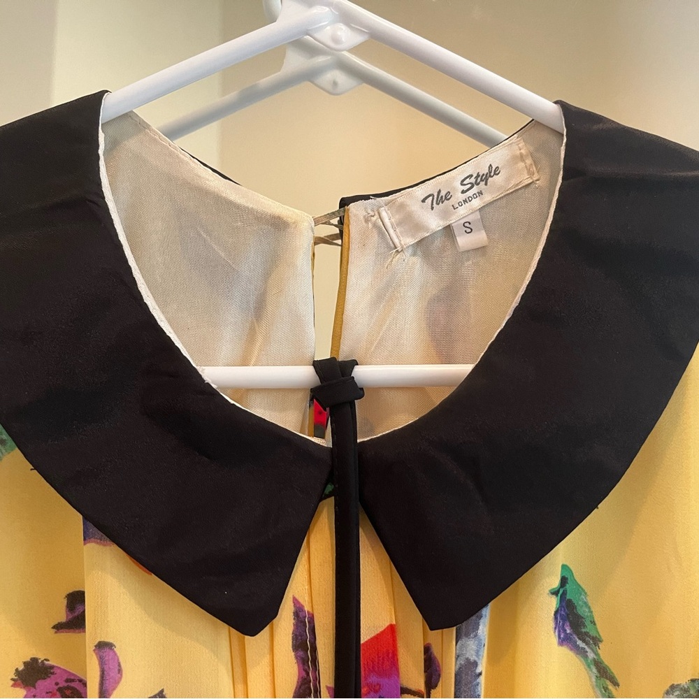 Yellow bird dress